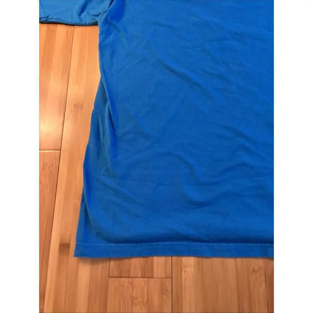 The North Face Shirt Men Medium Blue 100% Cotton Short Sleeve Crew Neck